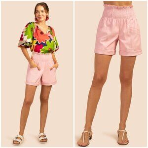 💕TRINA TURK💕 Baristo Short ~ Leatherette Desert Rose Pink 10 NWT